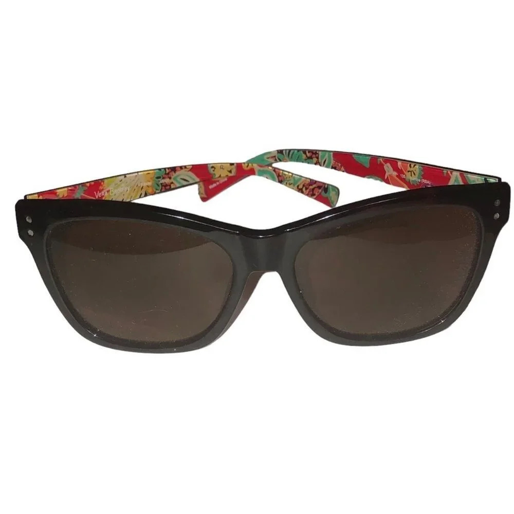 VERA BRADLEY "Rumba" Women's Tortoise & Red Paisley w/Multi-Colors Sun Glasses